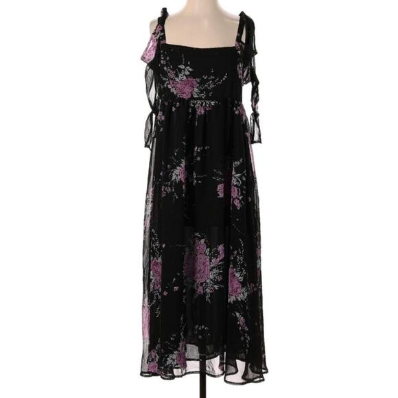 Free People Tied To You Floral Midi Dress - Picture 1 of 8